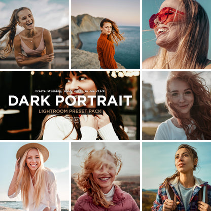 Dark Portrait Lightroom Presets – Deep Shadows & Dramatic Mood - WilderPixel