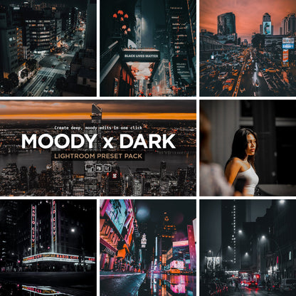 Moody x Dark I Lightroom Presets – Dramatic & Bold Urban Looks - WilderPixel