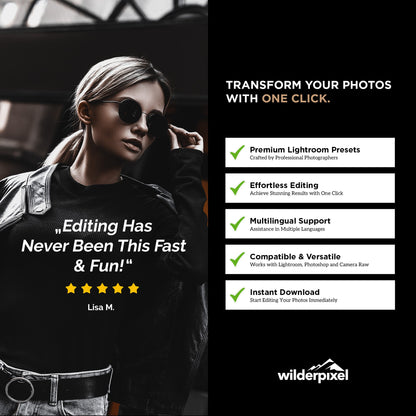 Moody x Dark III Lightroom Presets – High - End Editorial Moody Edits - WilderPixel
