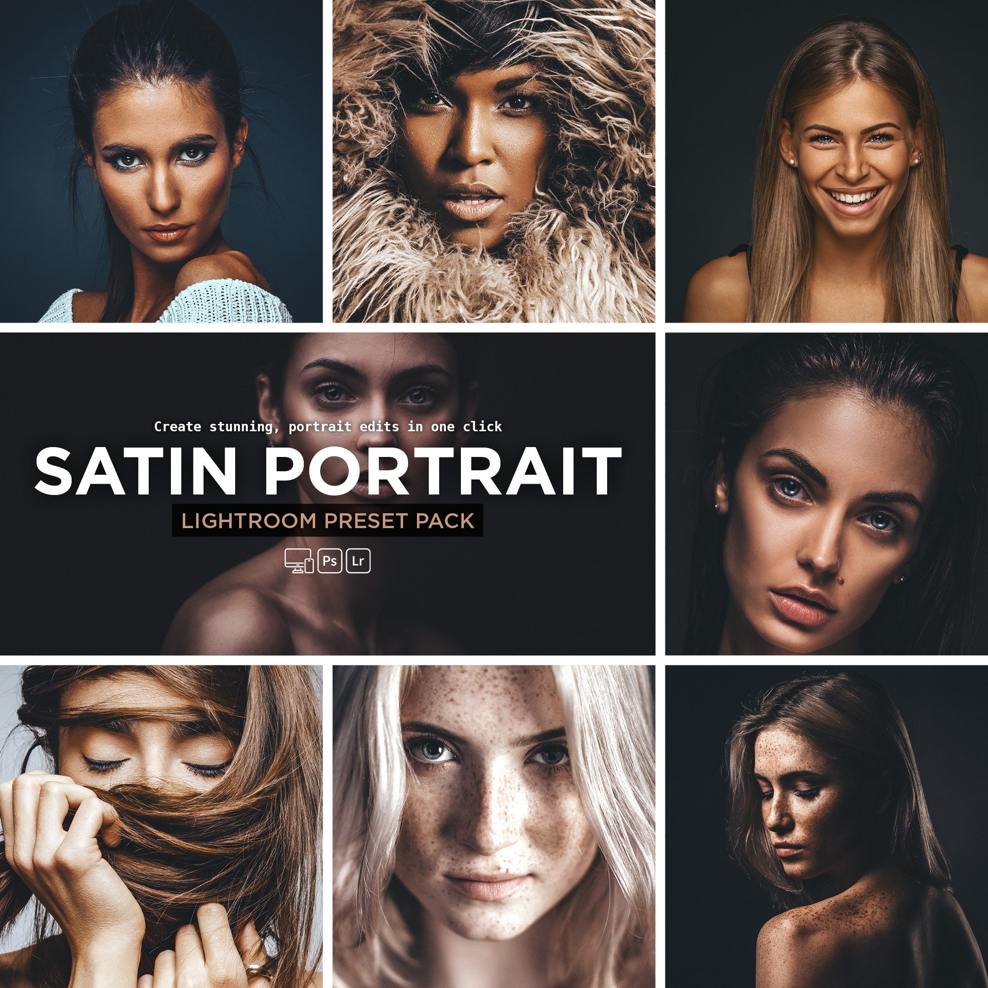 Satin Portrait Lightroom Presets – Soft & Elegant Skin Tones - WilderPixel