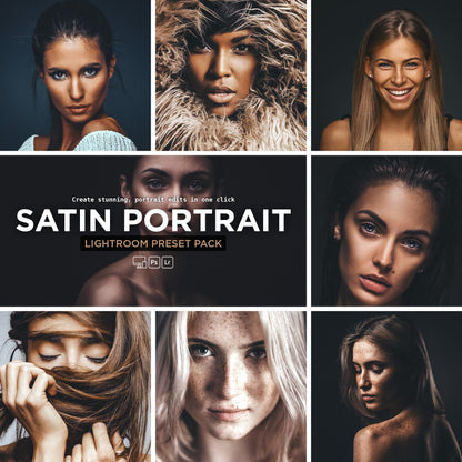 Satin Portrait Lightroom Presets – Soft & Elegant Skin Tones - WilderPixel