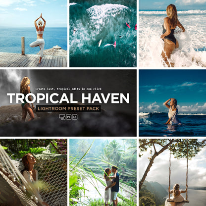 Tropical Haven Lightroom Presets – Lush & Vibrant Travel Edits - WilderPixel