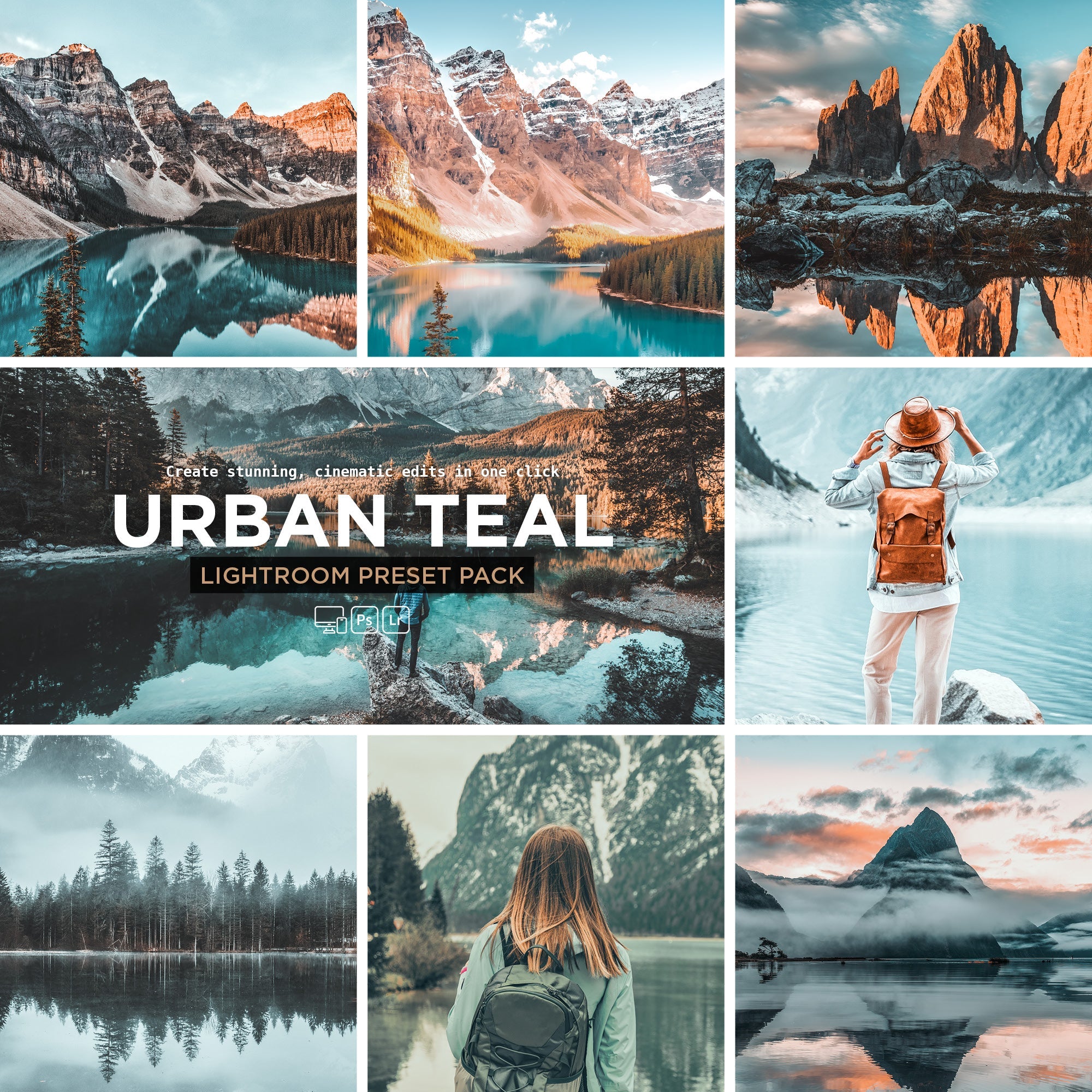 Urban Teal Lightroom Presets – Cinematic Teal & Orange Tones - WilderPixel
